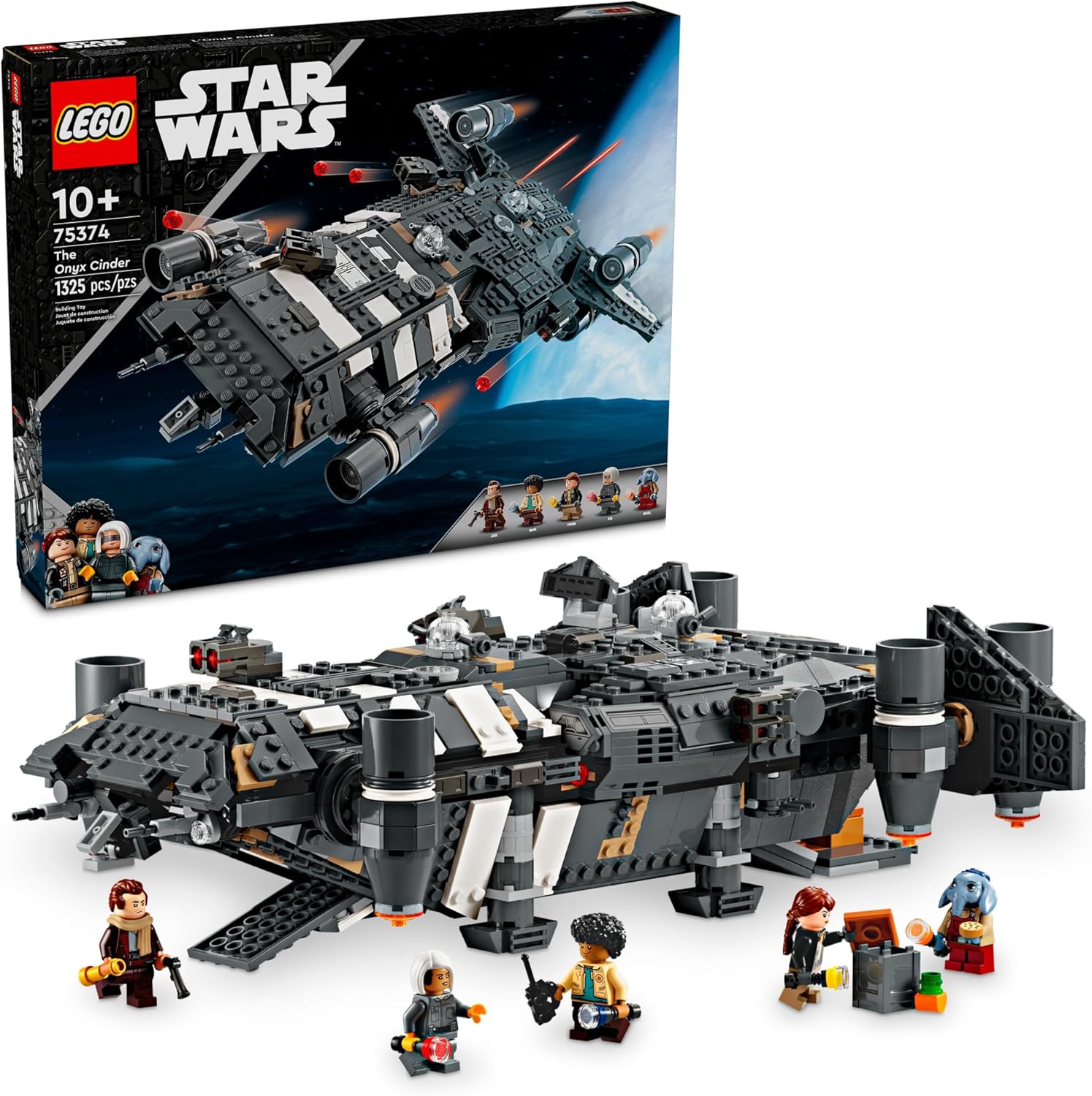Star Wars Skeleton Crew The Onyx Cinder Spaceship-by-Lego