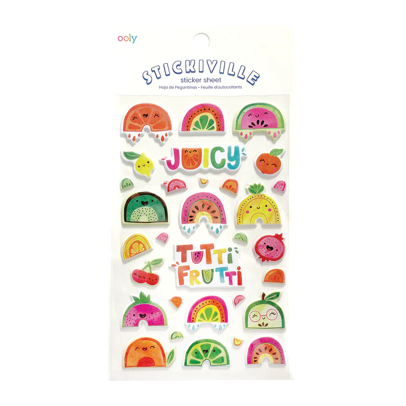Stcikiville Tutti Fruitti Stickers-by-Ooly