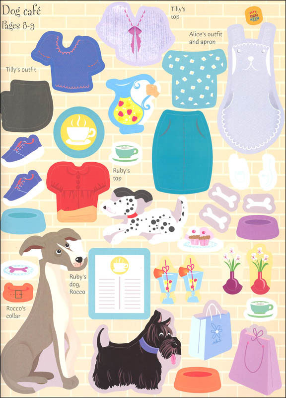 Sticker Dolly Dressing Dogs Puppies by Usborne 4