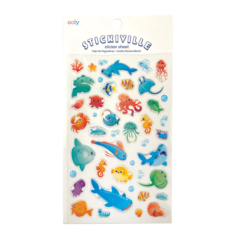 Stickiville Blue Ocean Stickers-by-Ooly