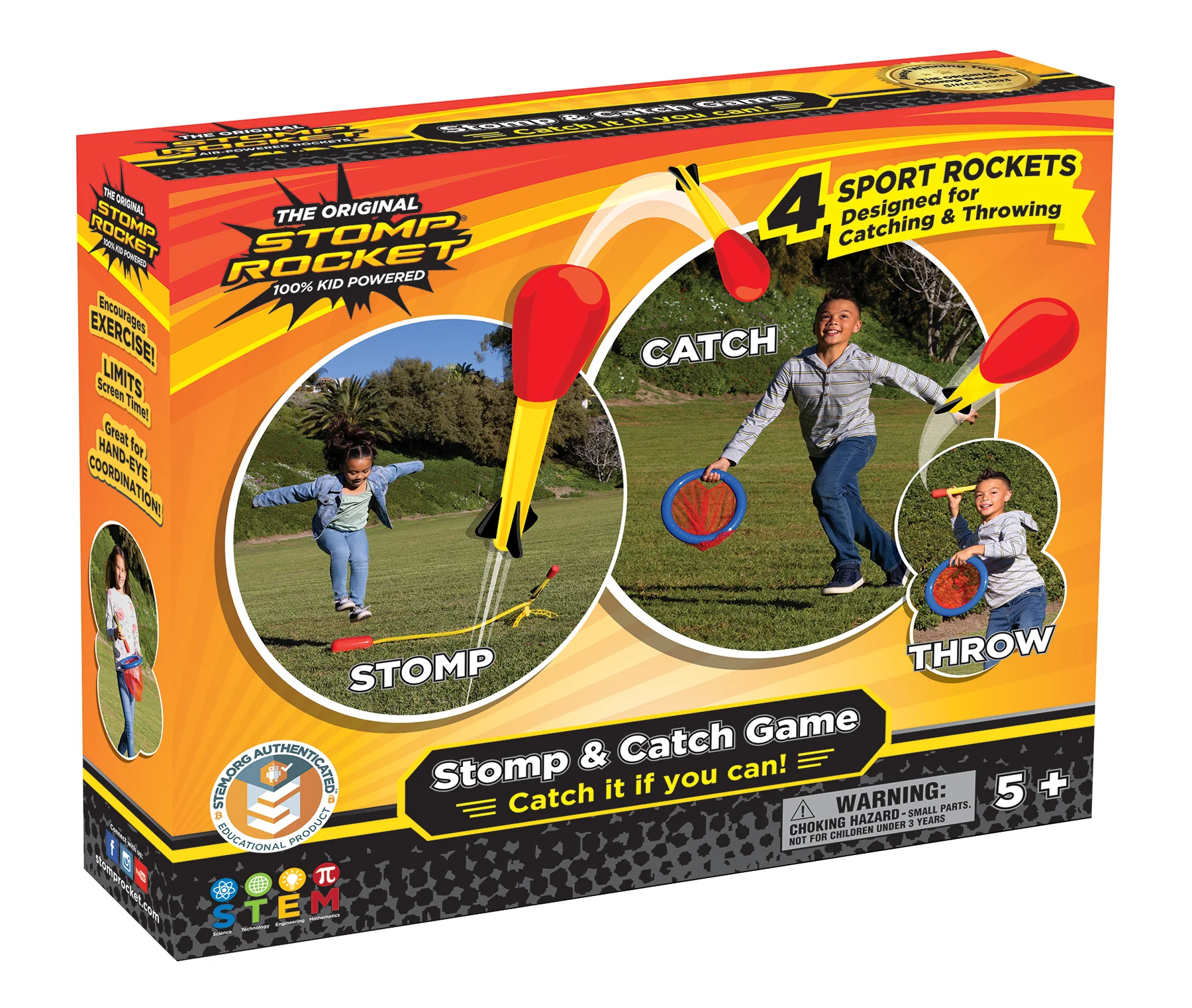 Stomp Rocket Stomp & Catch Game-by-Stomp Rocket