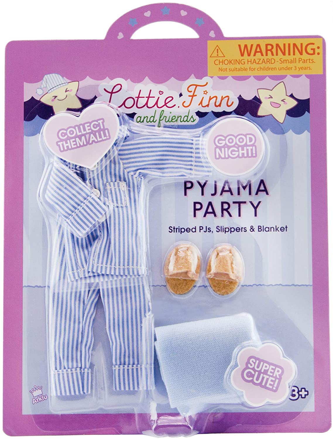 Stripped Pajama Set for Lottie Dolls by Schylling