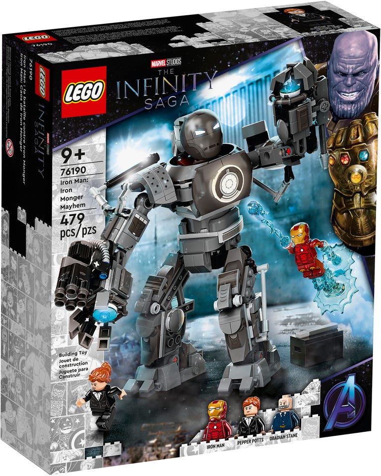 Super Heroes Marvel Iron Man Iron Monger Mayhem by Lego
