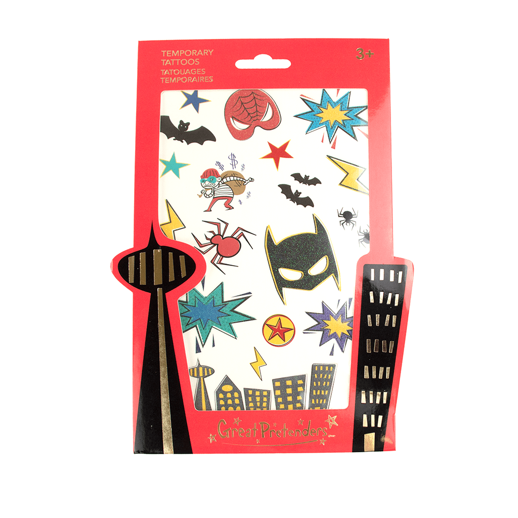 Superhero Temporary Tattoos by Great Pretenders
