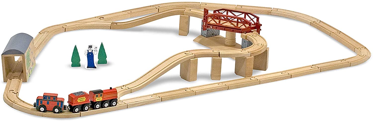 Swivel Bridge Train Set by Melissa Doug 2