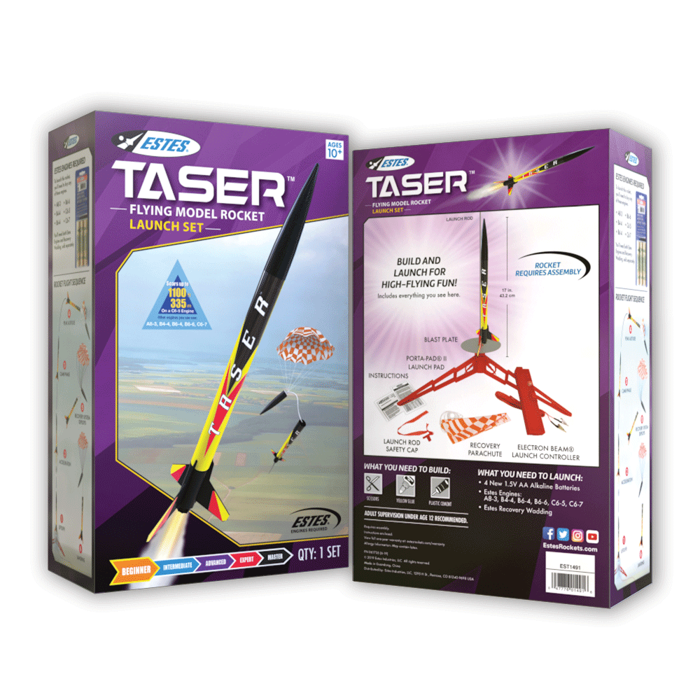 Taser Rocket Launch set by Estes