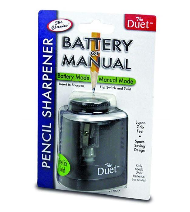The Duet Manual and Battery Pencil Sharpener by The Pencil Grip 2