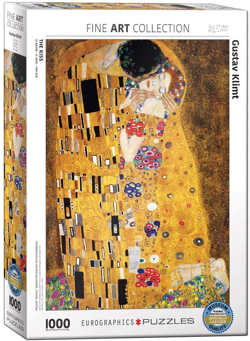 The Kiss by Gustav Klimt 1000pc Puzzle by Eurographics