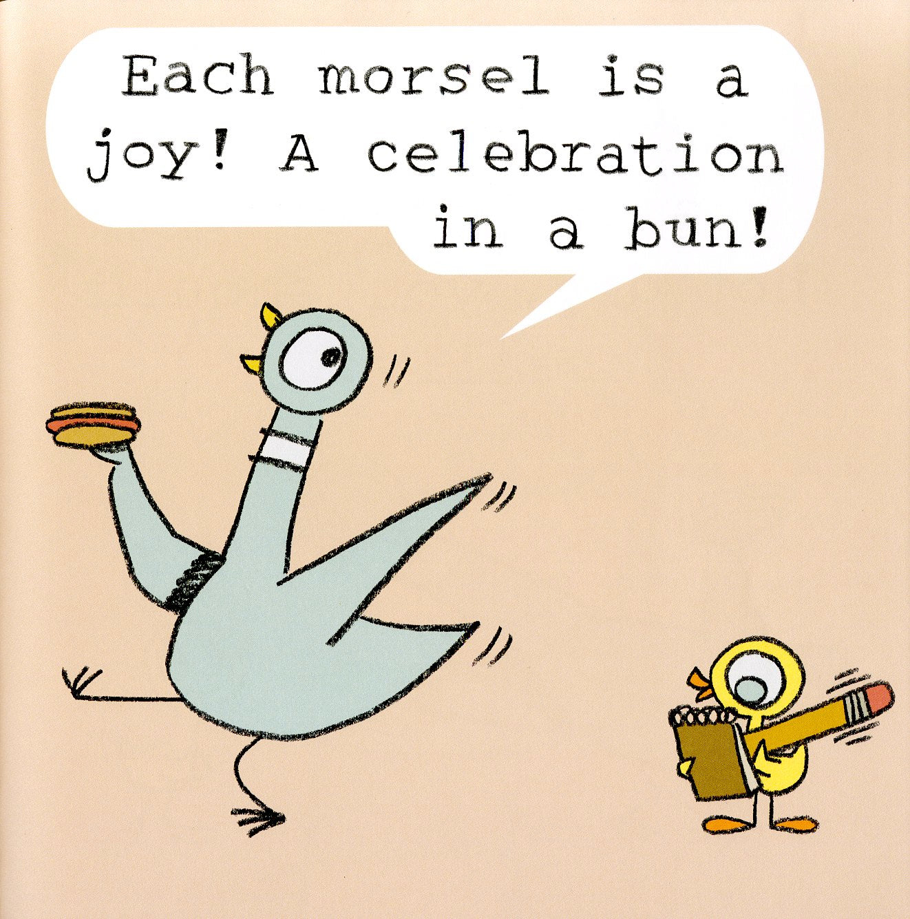 The Pigeon Finds a Hot Dog by Hyperion 1