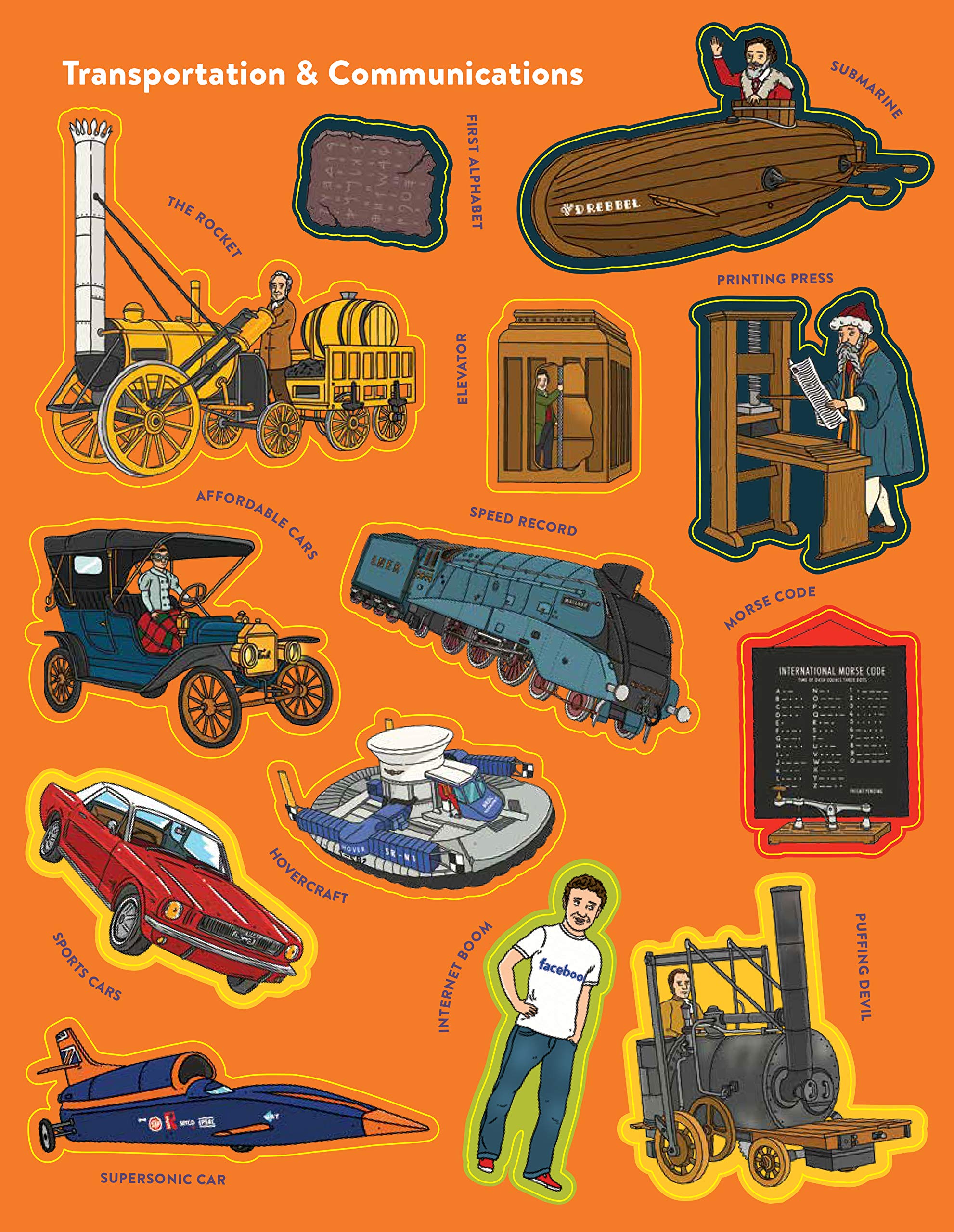 The Science Timeline Stickerbook by What on Earth Publishing 4