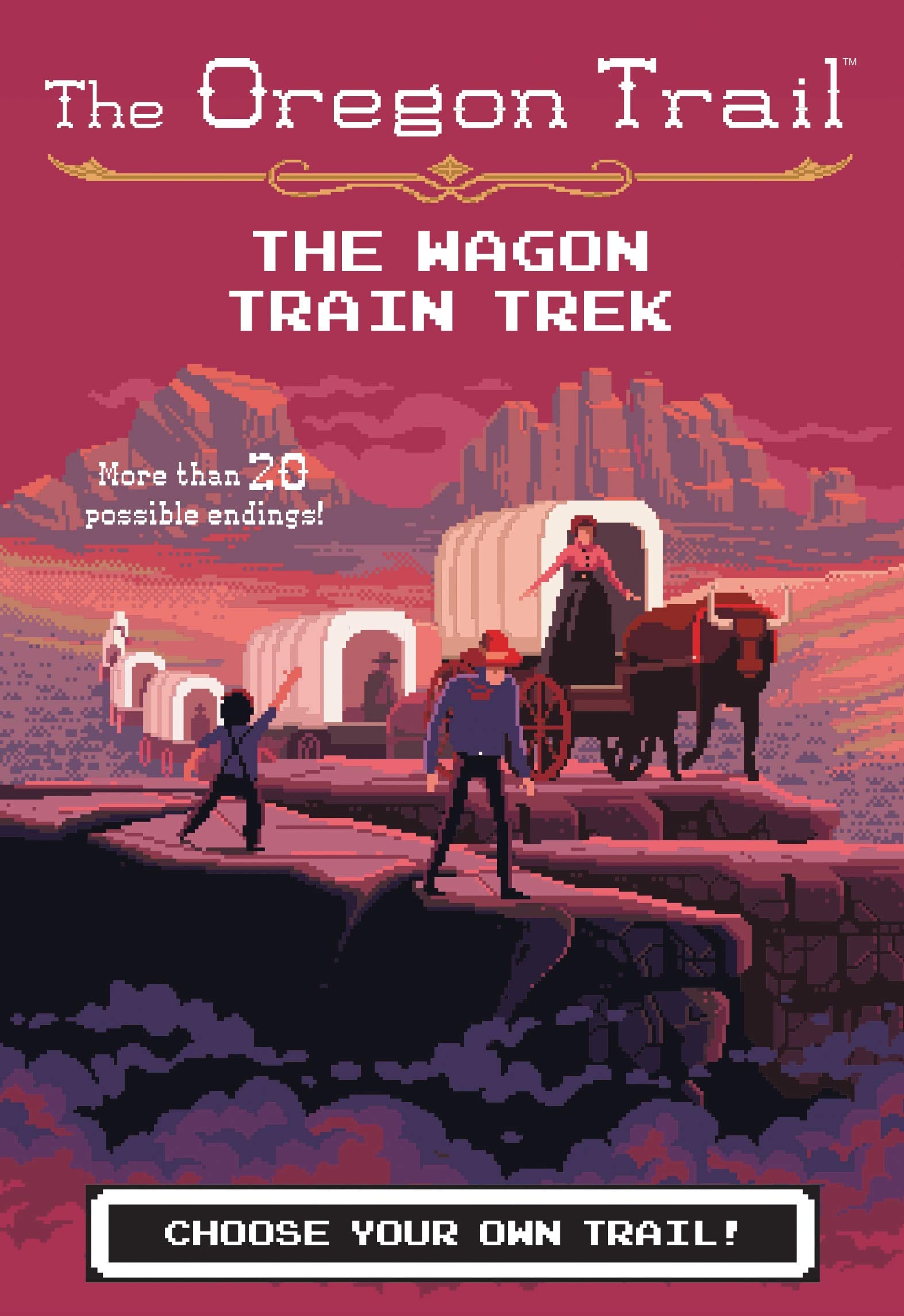 The Wagon Train Trek The Oregon Trail by Houghton Mifflin