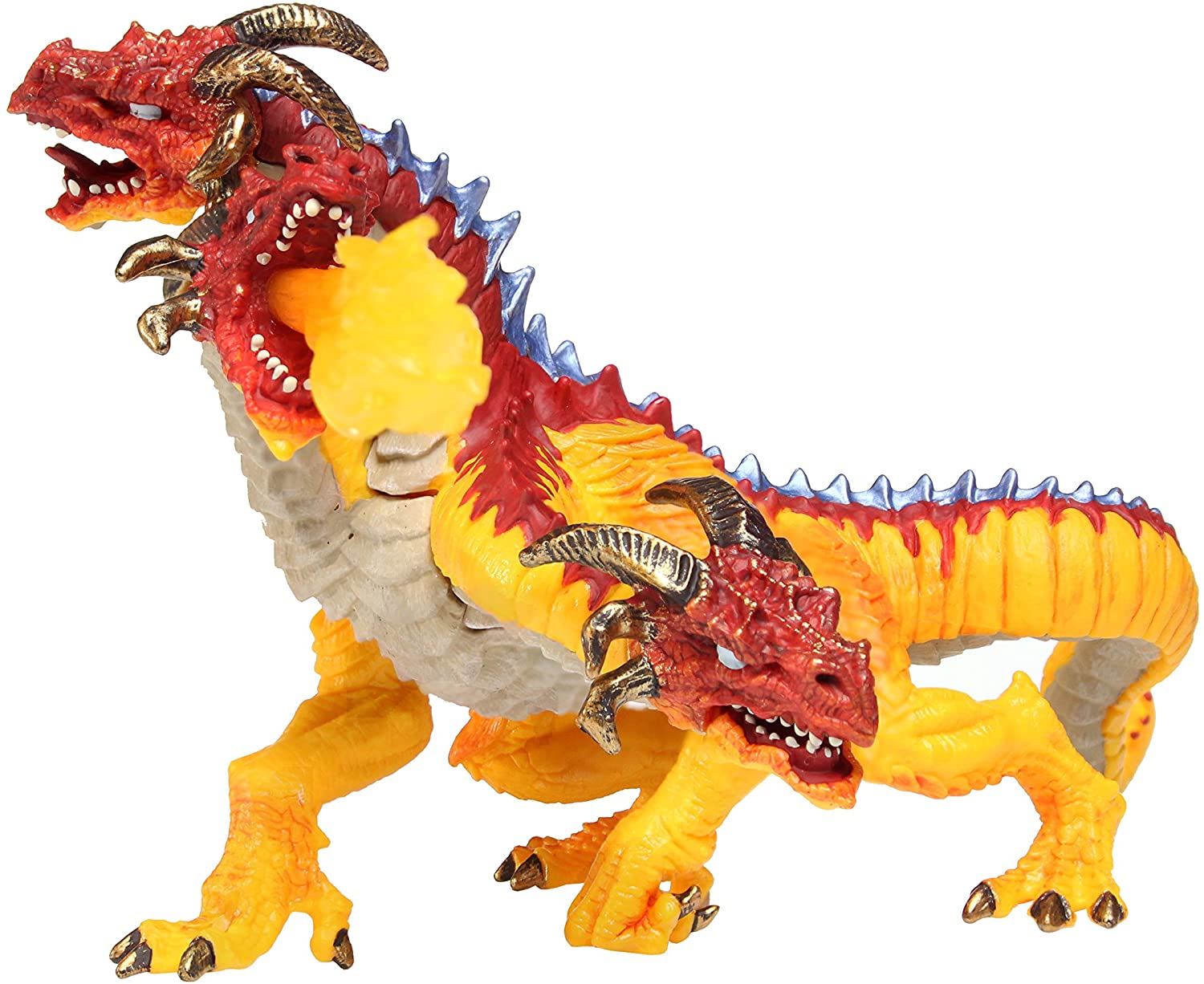 Three Headed Fire Dragon Figure by Safari 1
