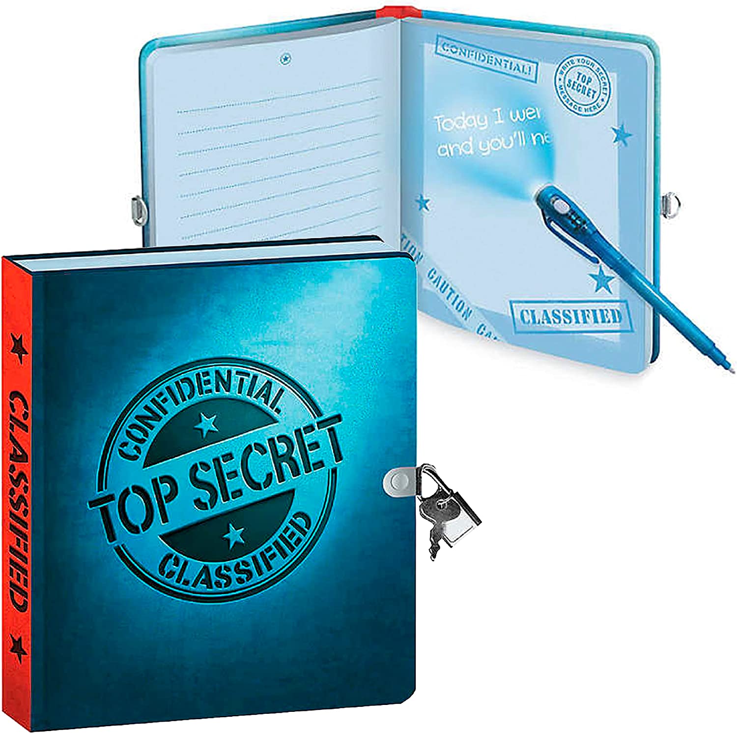 Top Secret Diary with Invisible Ink Pen-by-Peaceable Kingdom