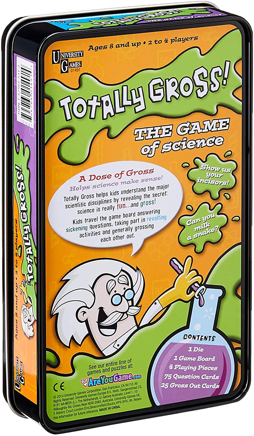 Totally Gross Game Tin by University Games 1