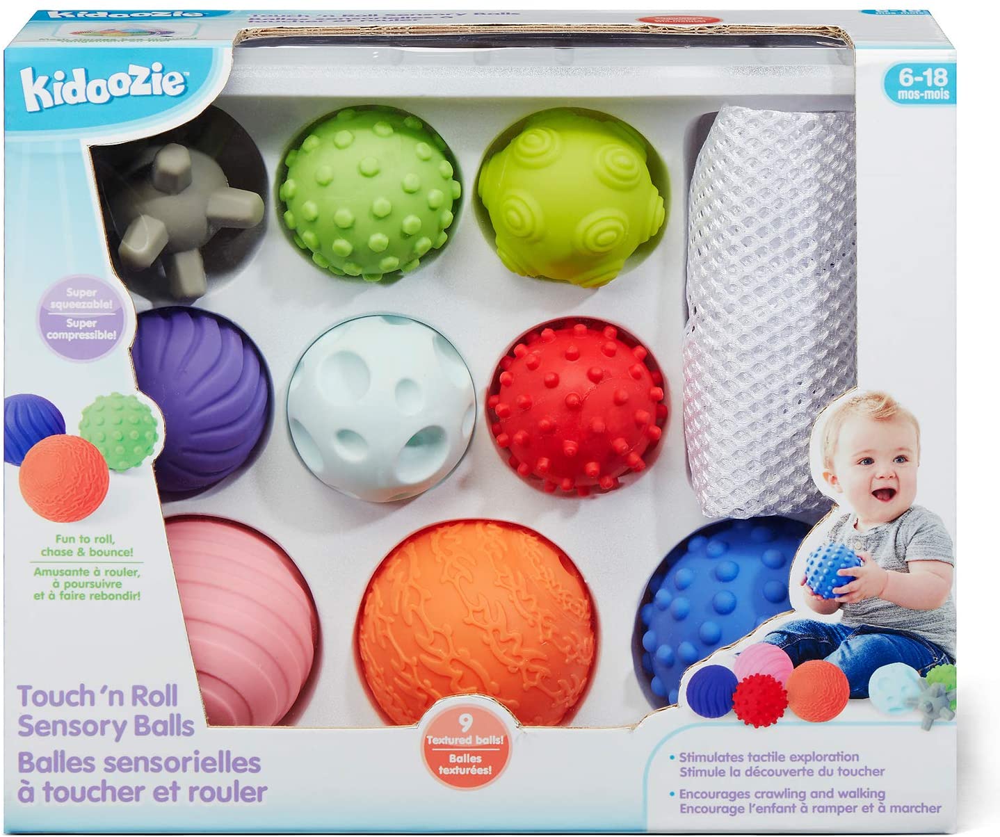 Touch N Roll Sensory Balls by Kidoozie