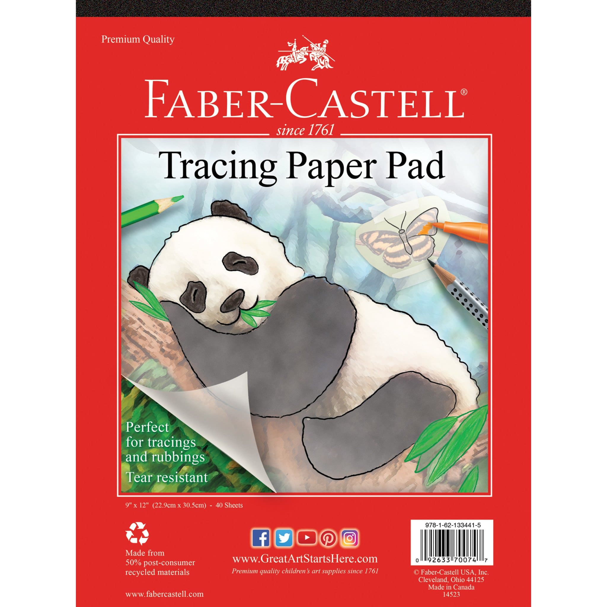 Tracing Paper Pad 9x12 by Faber Castell