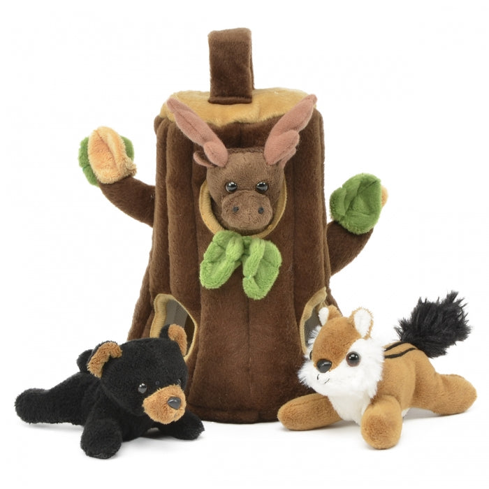 Tree Trunk with 3 Finger Puppets by Unipak