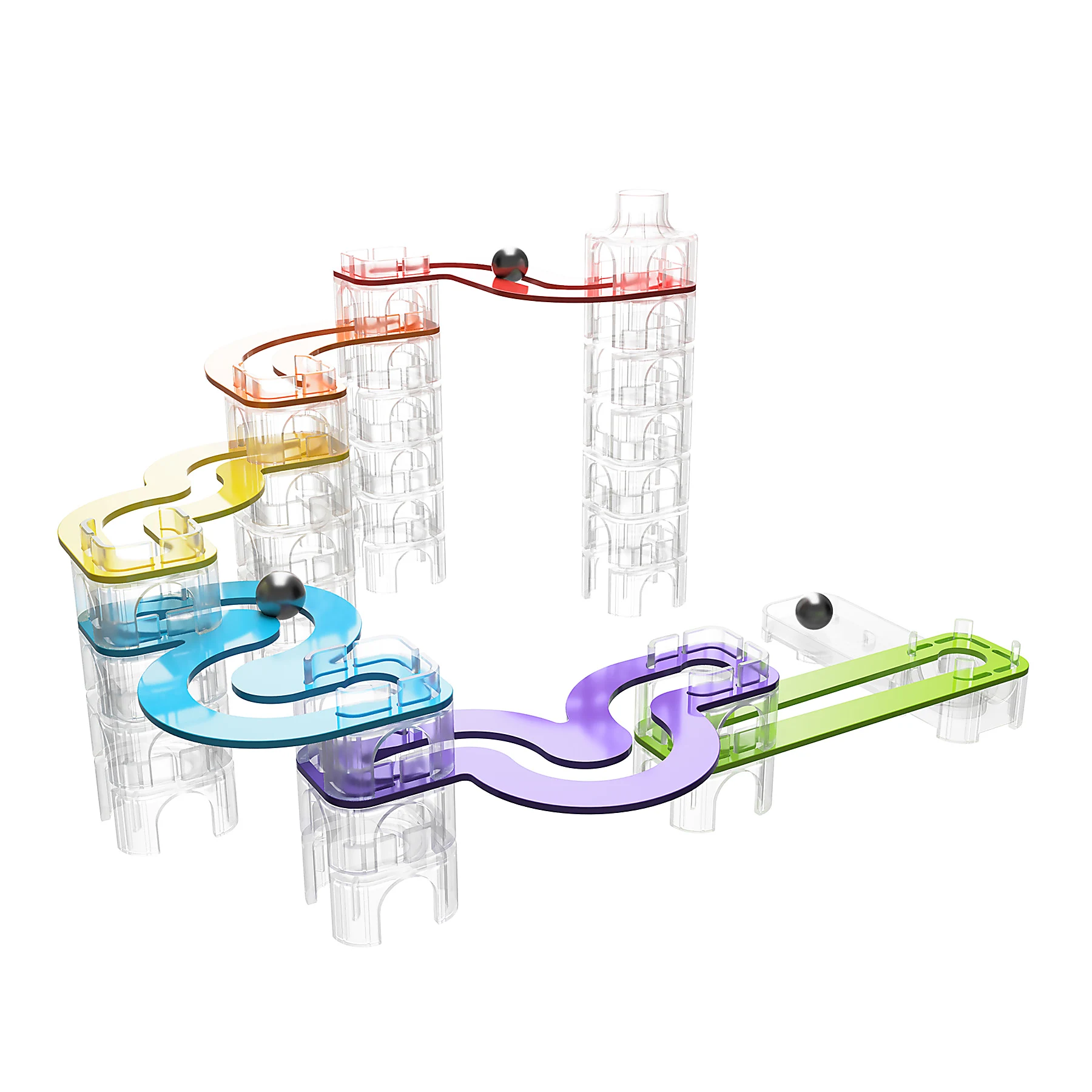 Trestle Tracks 73pc Builder Set by Fat Brain Toys 4