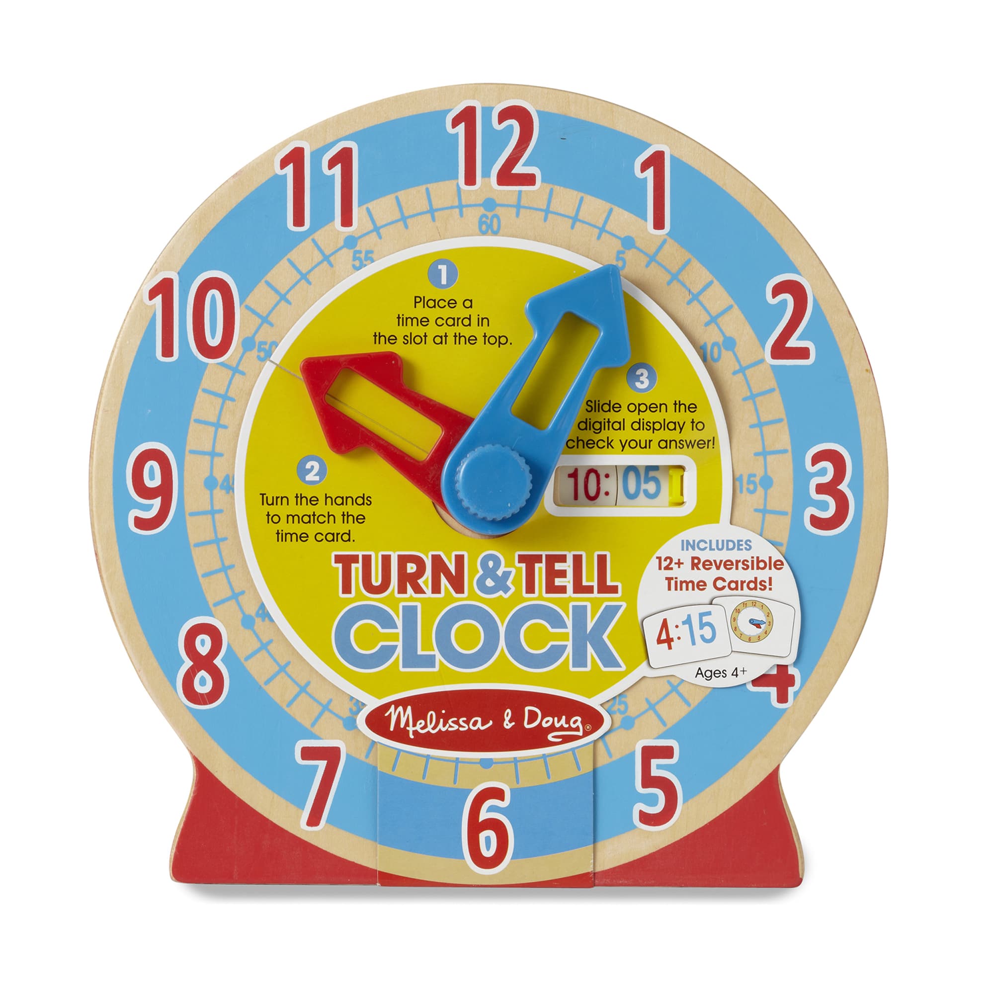 Turn Tell Wooden Clock by Melissa Doug