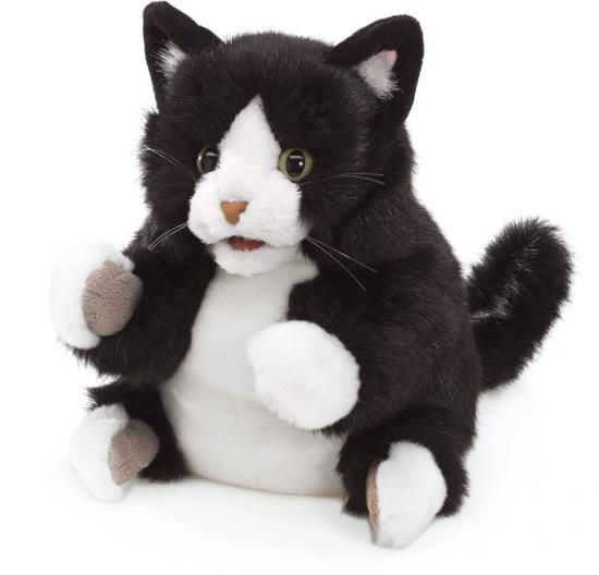 Tuxedo Kitten Puppet by Folkmanis