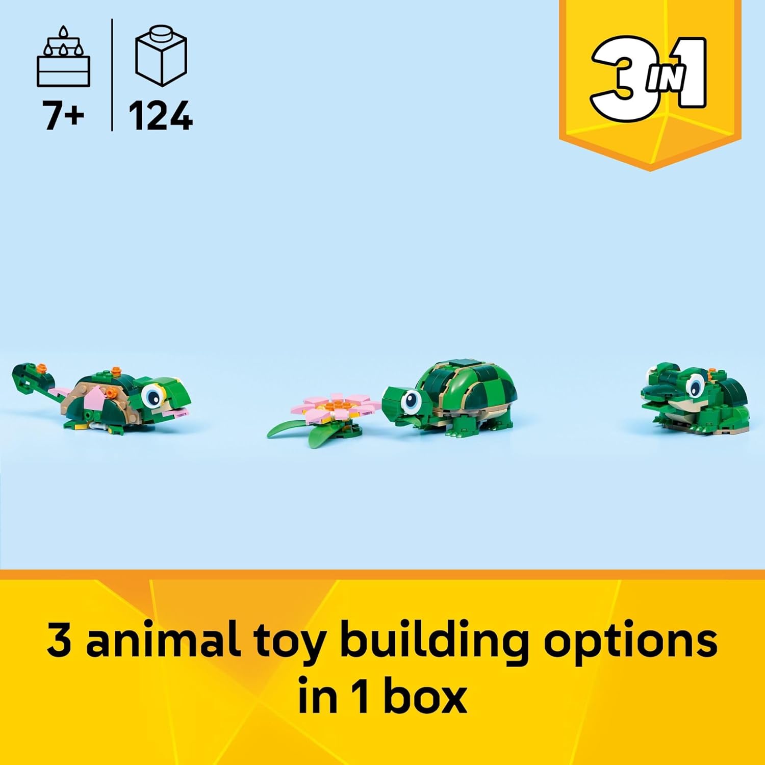 Creator 3 in 1 Turtle with a Water Lily Flower by Lego