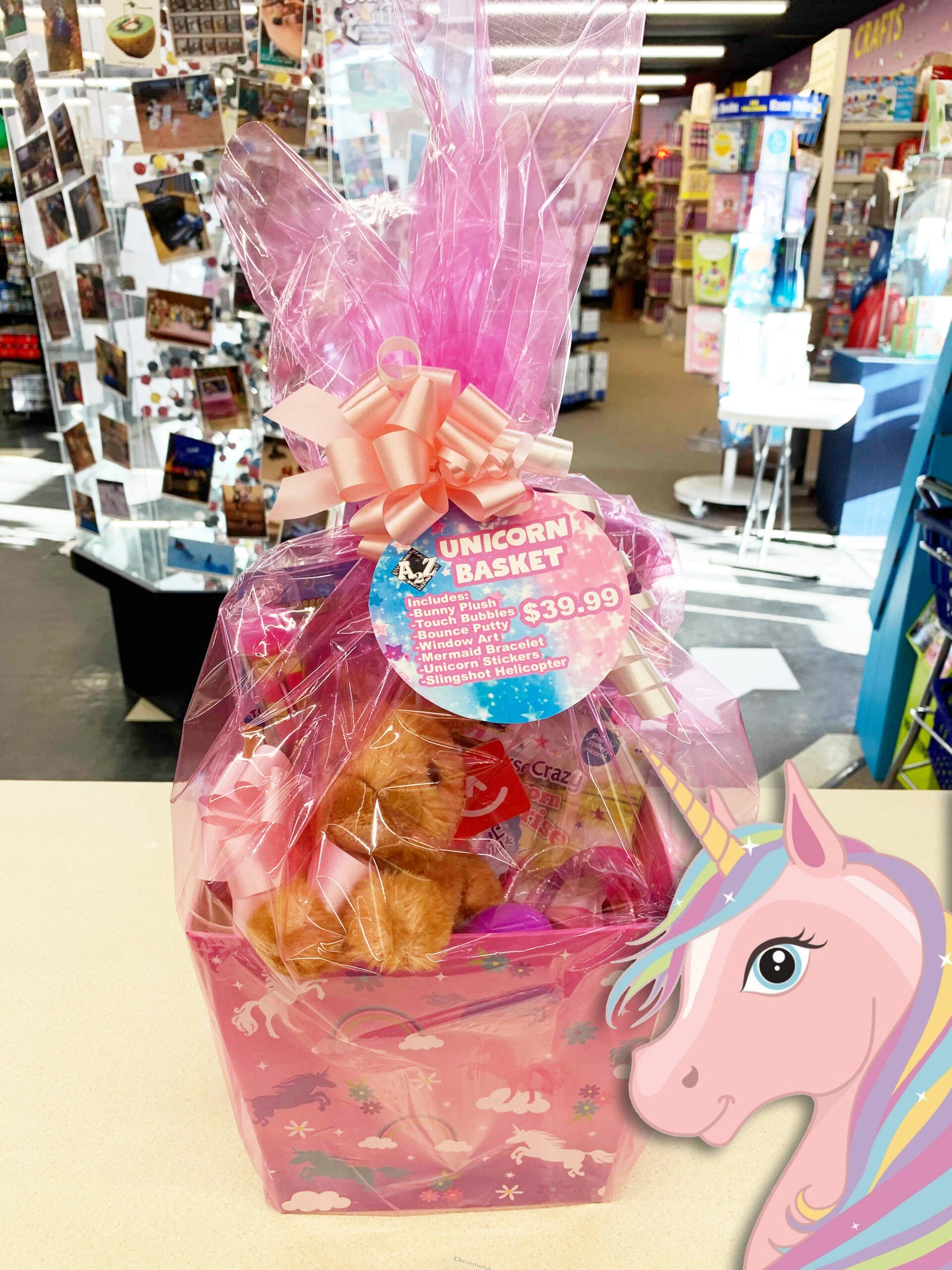 Unicorn Easter Basket by A2Z Science scaled