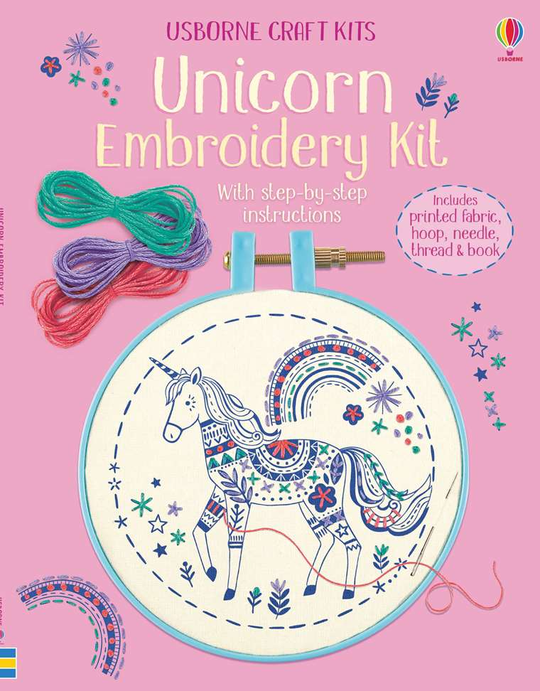 Unicorn Embroidery Kit by Usborne