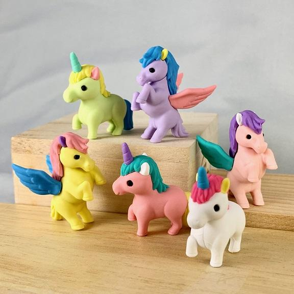 Unicorn and Pegasus Erasers by Iwako
