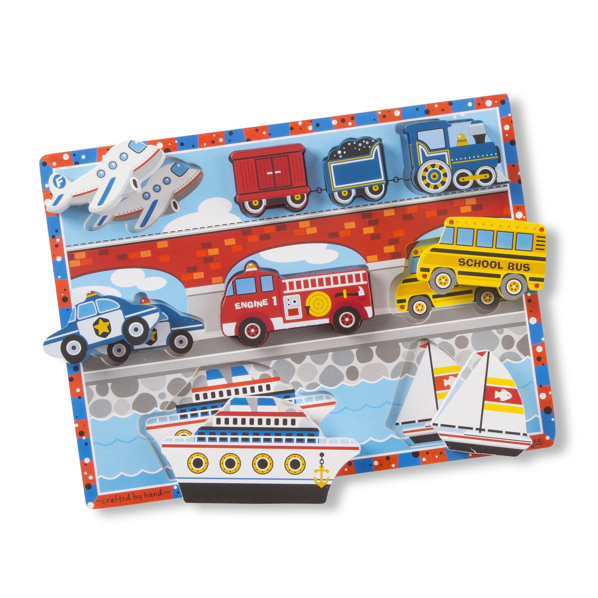 Vehicles Chunky Puzzle by Melissa Doug 1