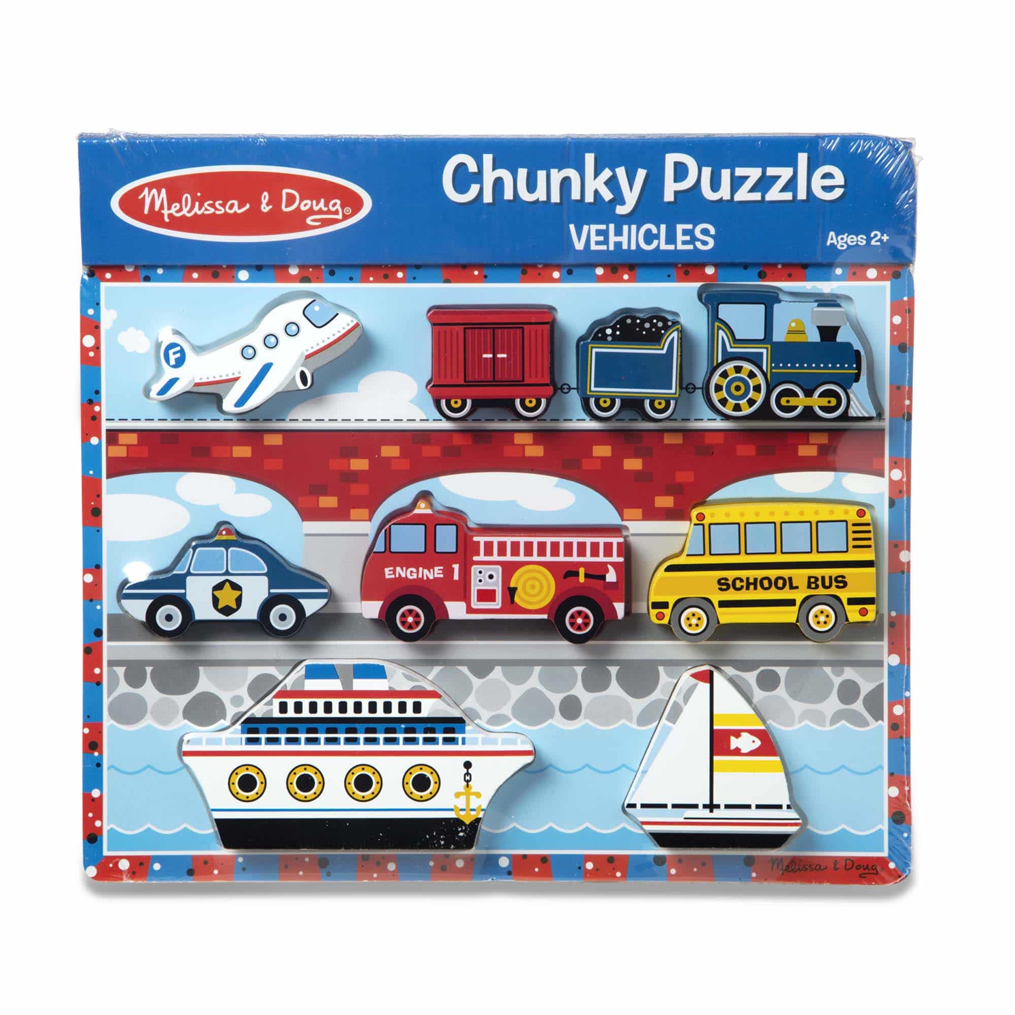 Vehicles Chunky Puzzle by Melissa Doug
