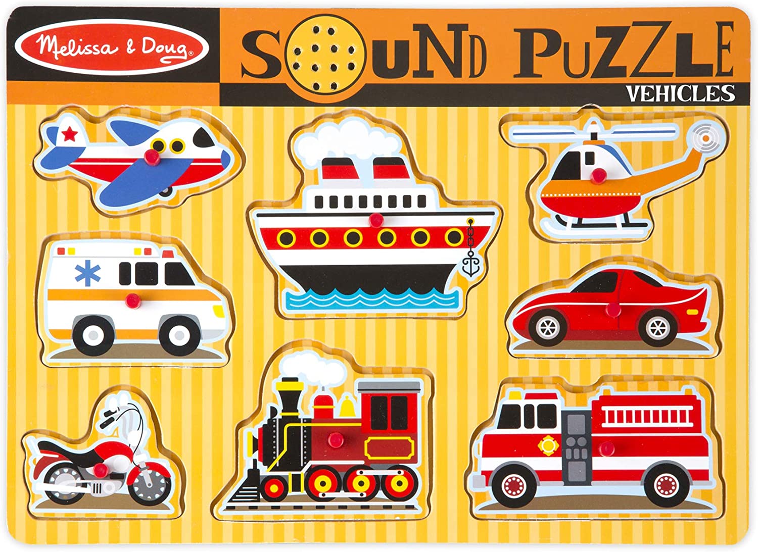 Vehicles Sound Puzzle by Melissa Doug