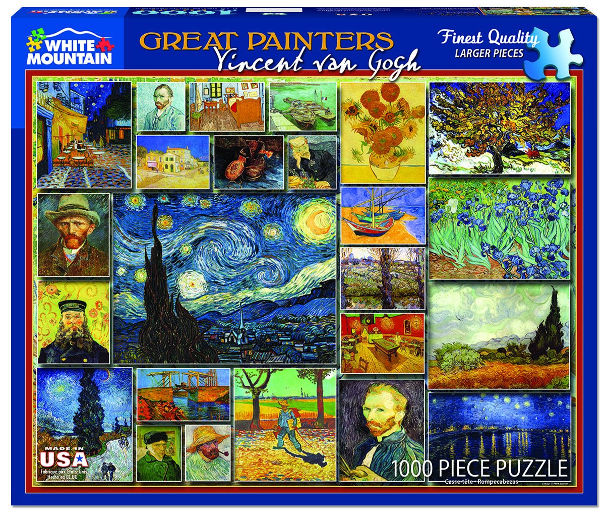 Vincent Van Gogh 1000pc Puzzle by White Mountain Puzzles