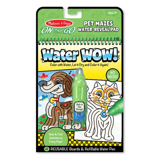 Water Wow Pet Mazes On the Go Travel Activity by Melissa Doug