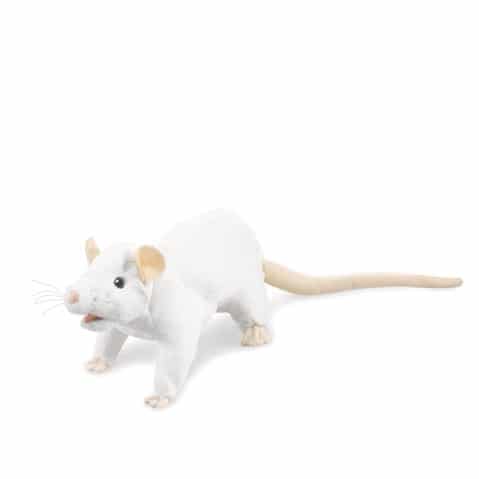 White Rat Hand Puppet by Folkmanis