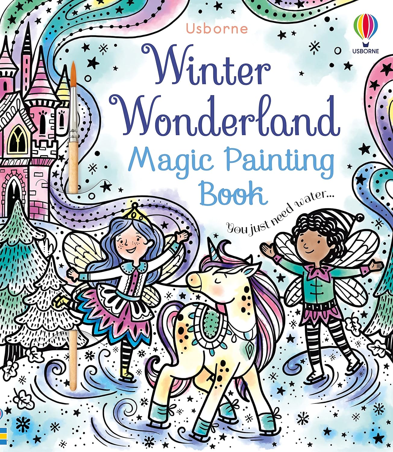 Winter Wonderland Magic Painting Book: A Winter and Holiday Book for Kids-by-Usborne