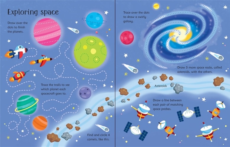 Wipe Clean Space Activities by Usborne 2