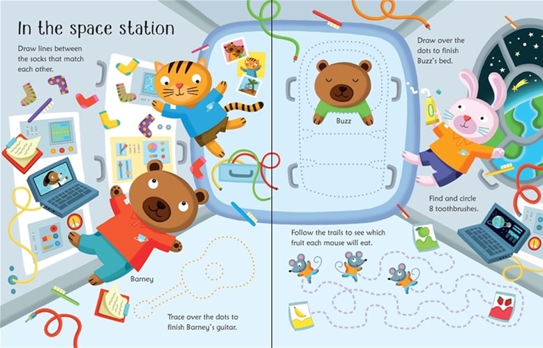 Wipe Clean Space Activities by Usborne 3