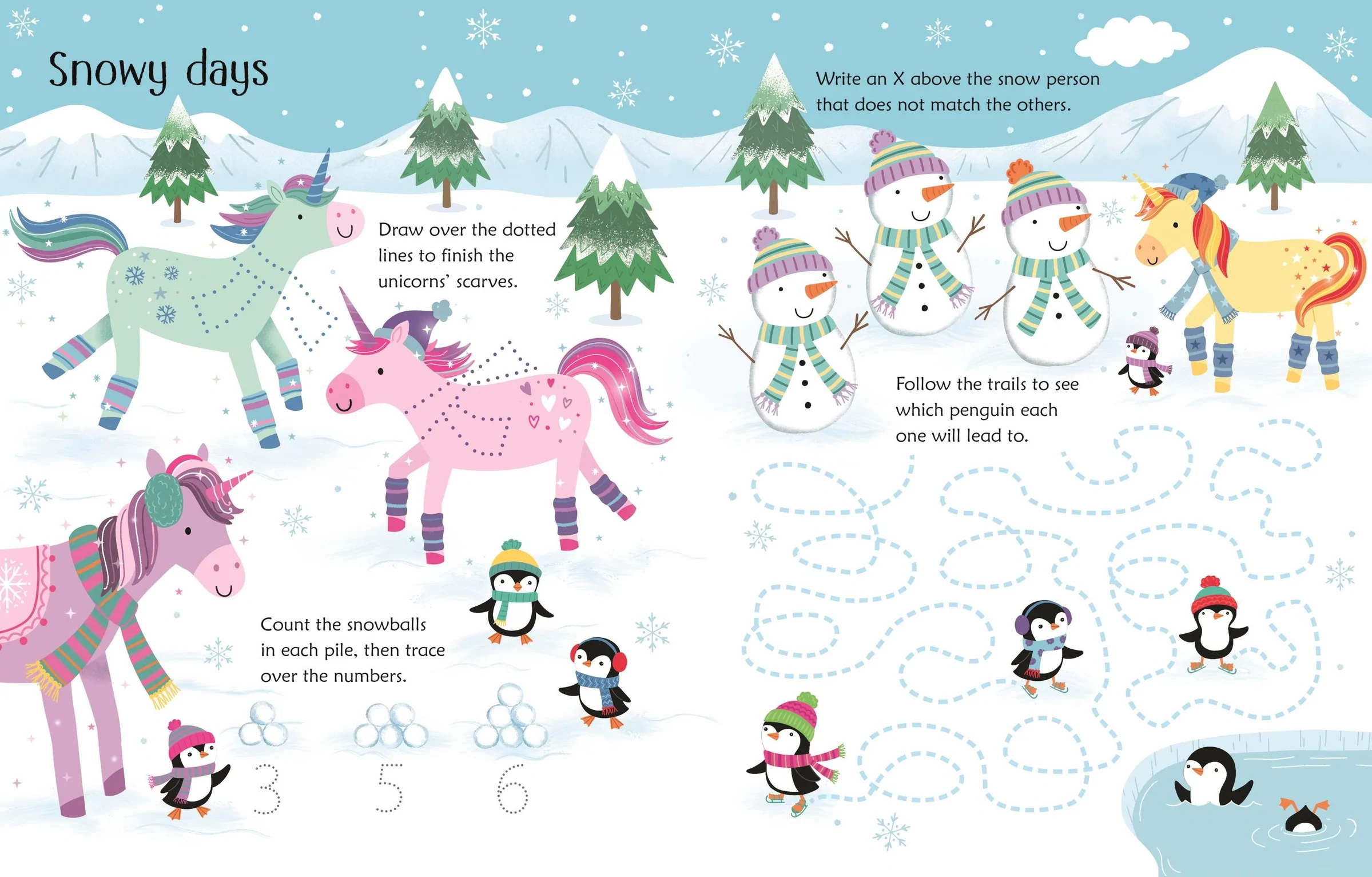 Wipe Clean Unicorn Activities by Usborne 2