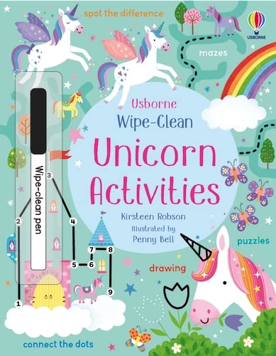 Wipe Clean Unicorn Activities by Usborne