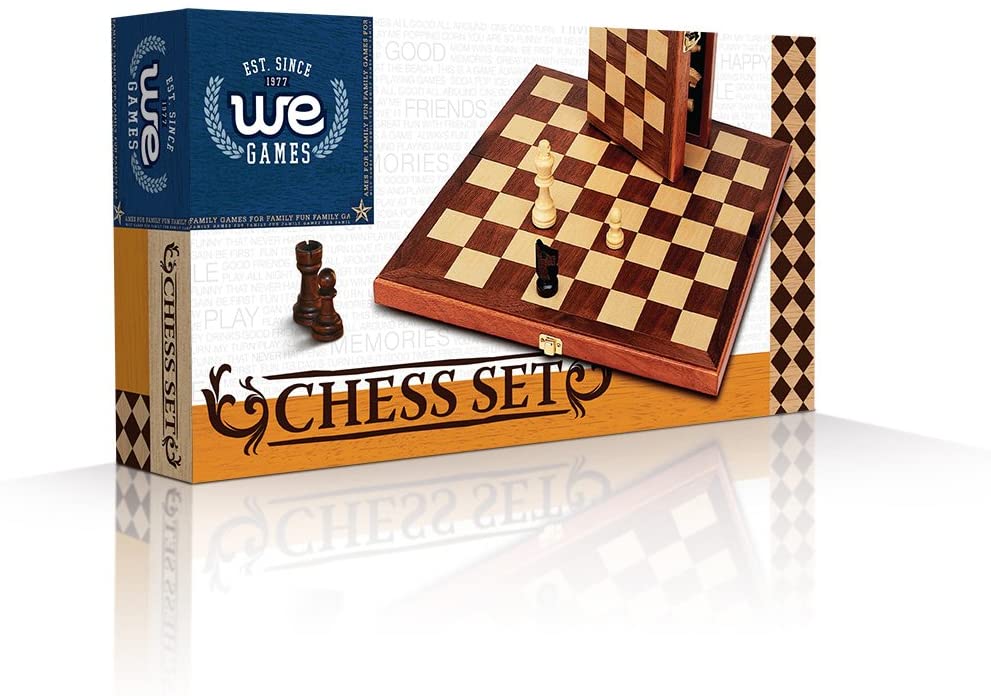Wood Folding Chess Set by WE Games