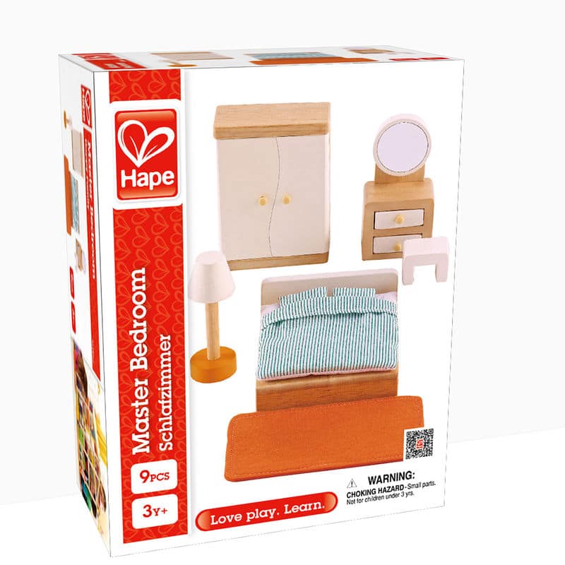 Wooden Dollhouse Master Bedroom by Hape 2