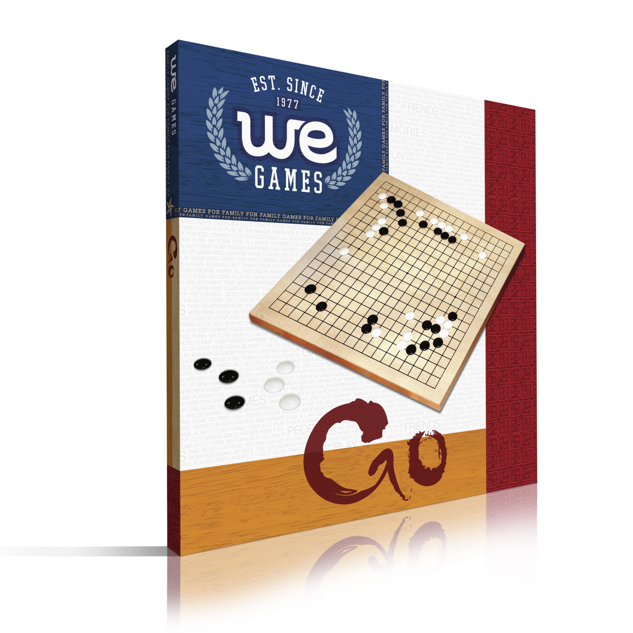 Wooden GO Game – Best Beginner Set – 12 Inch Board by WE Games