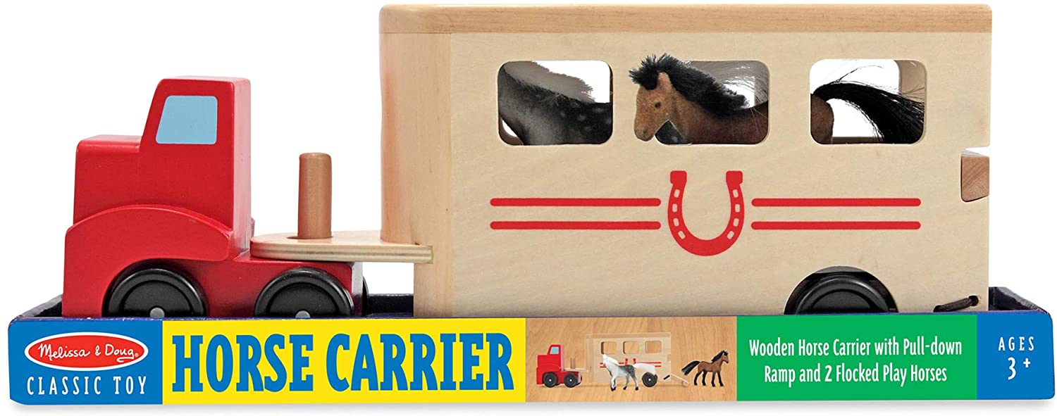Wooden Horse Carrier by Melissa Doug 3