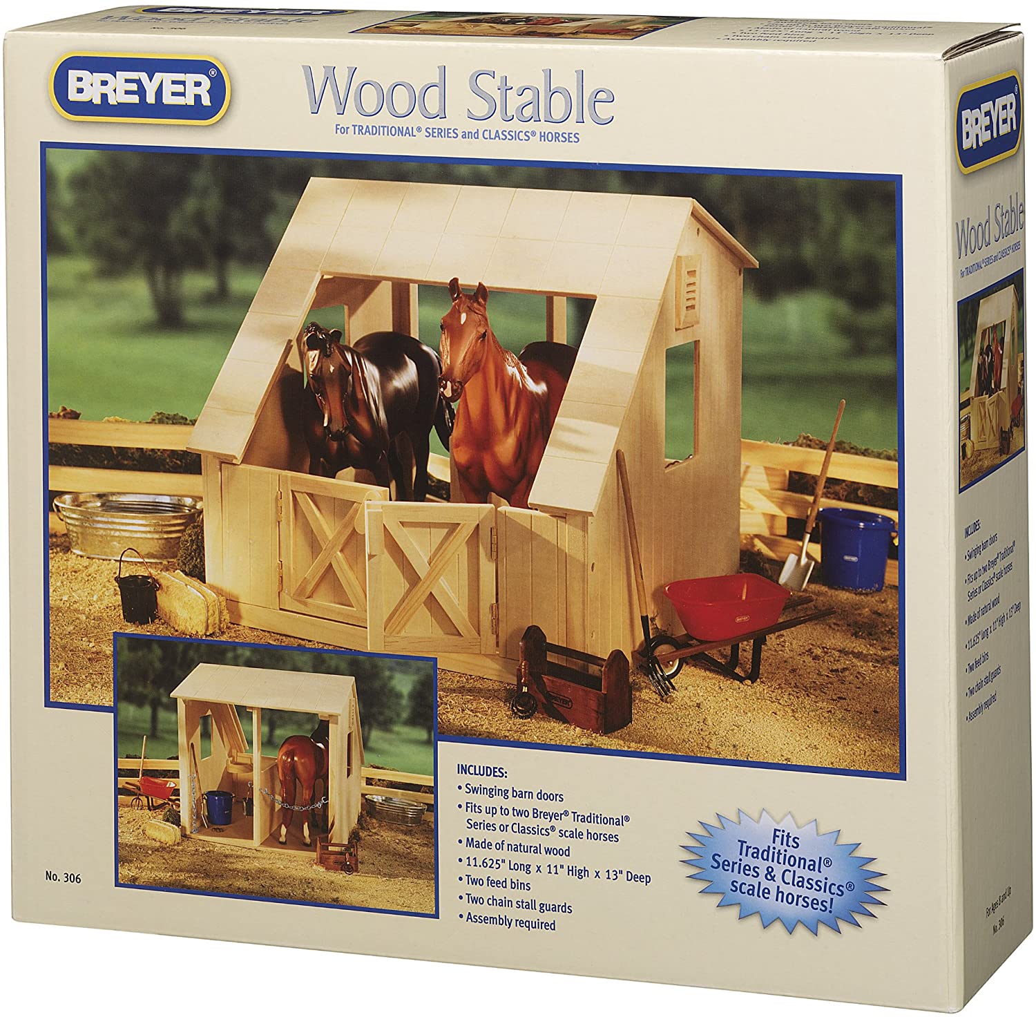 Wooden Horse Stable by Breyer