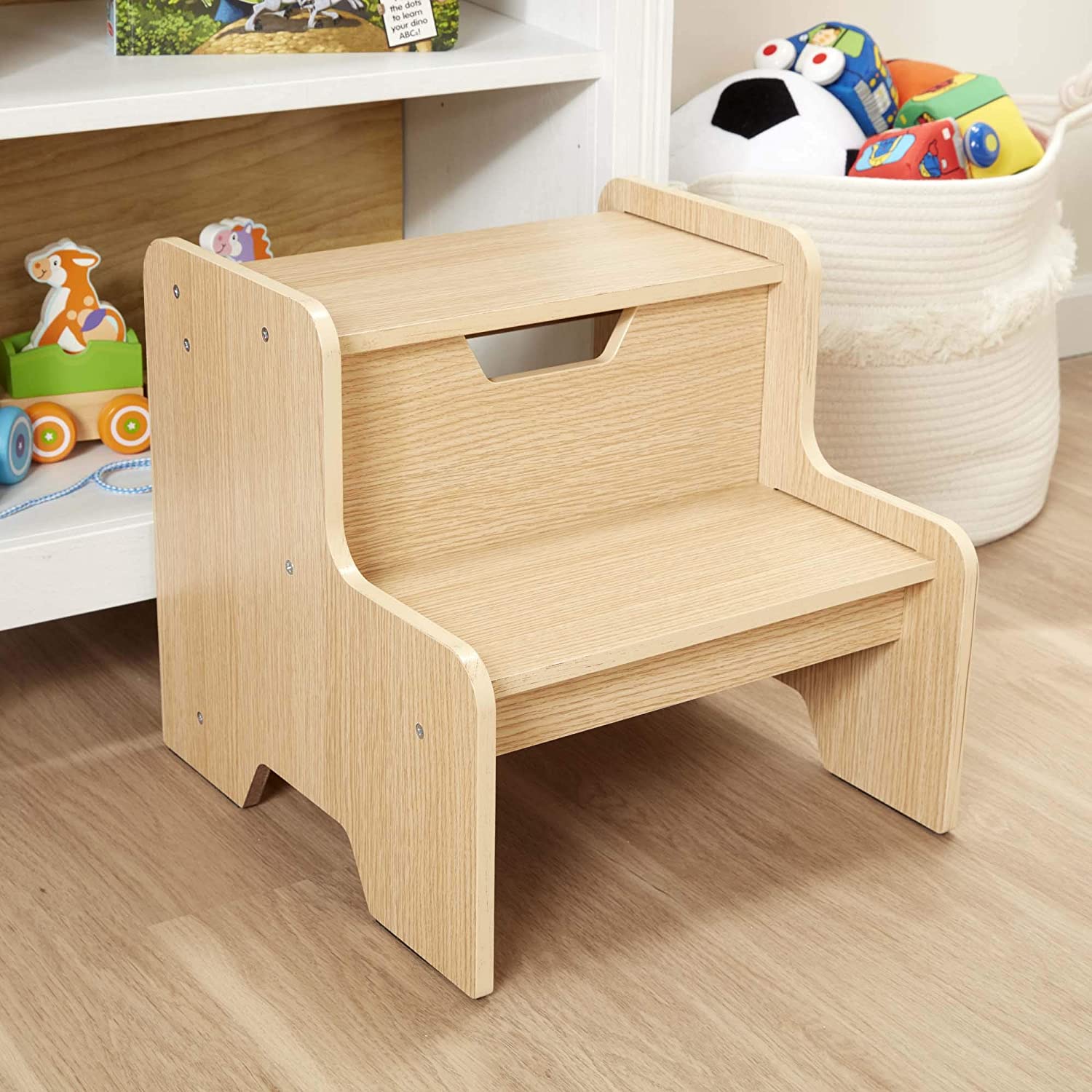 Wooden Step Stool Natural by Melissa Doug 1