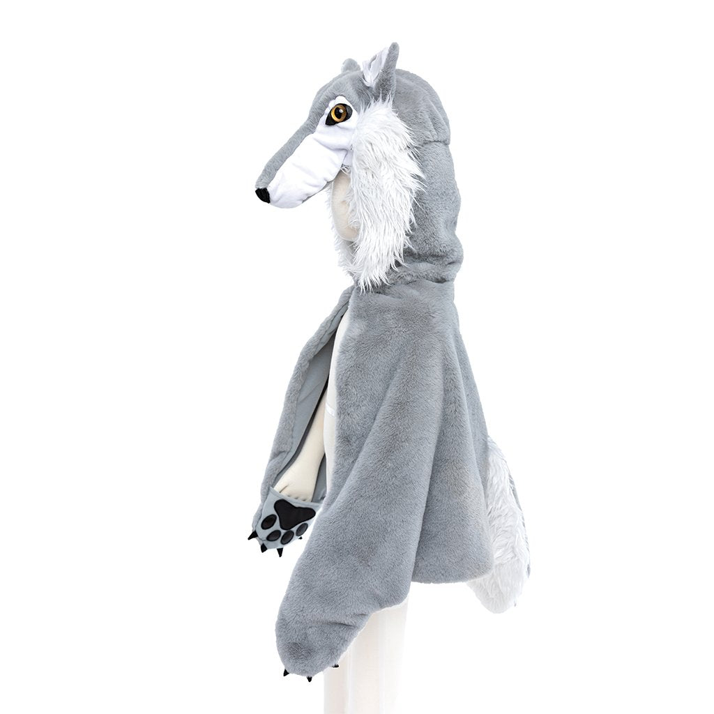 Woodland Storybook Wolf Cape Small Size 4 6 by Great Pretenders 3