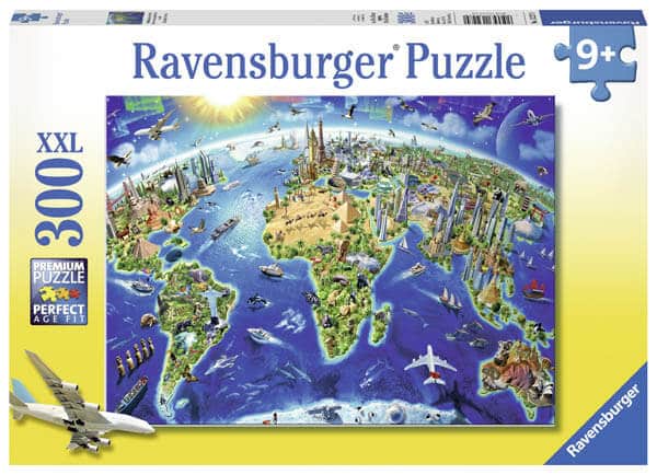 World Landmarks Map Puzzle by Ravensburger