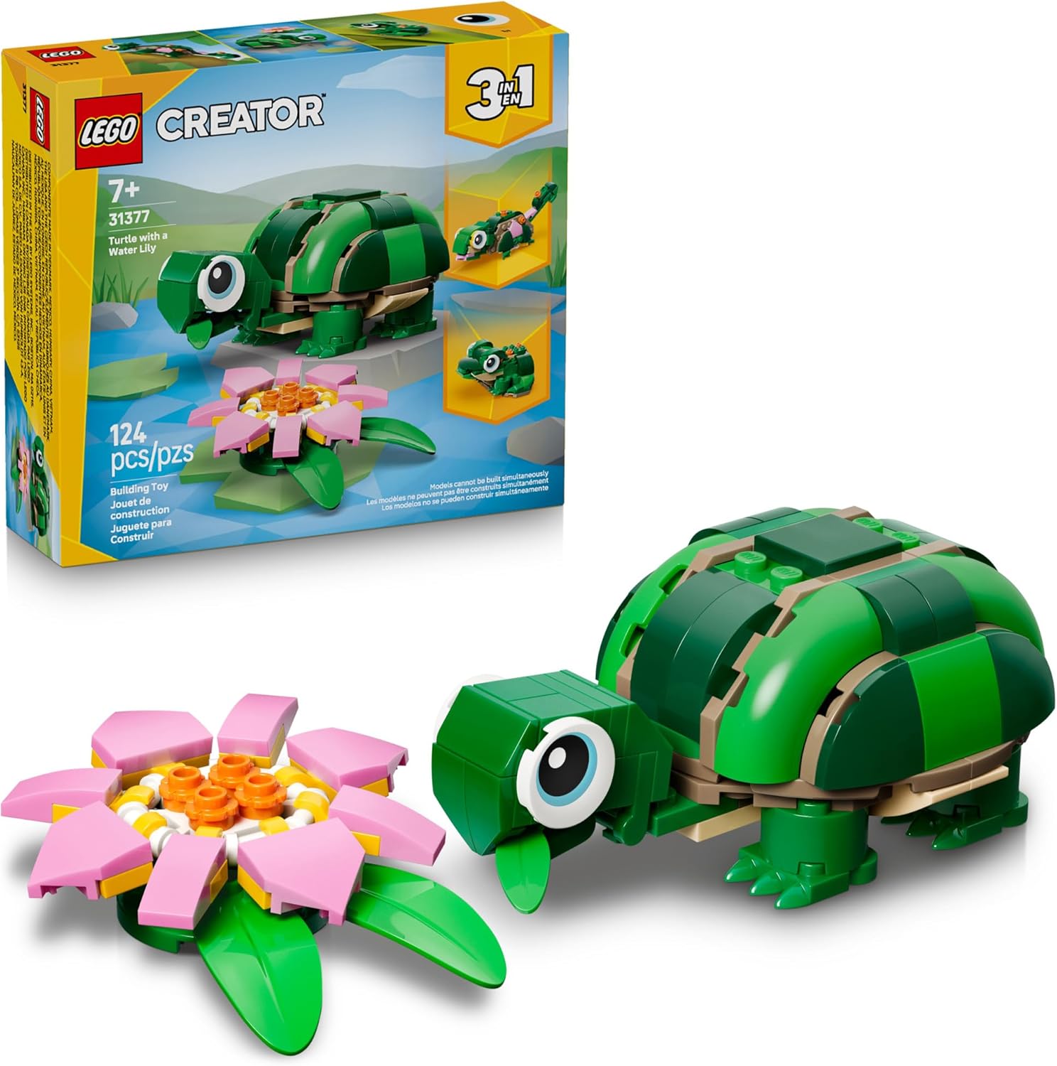 Creator 3 in 1 Turtle with a Water Lily Flower by Lego