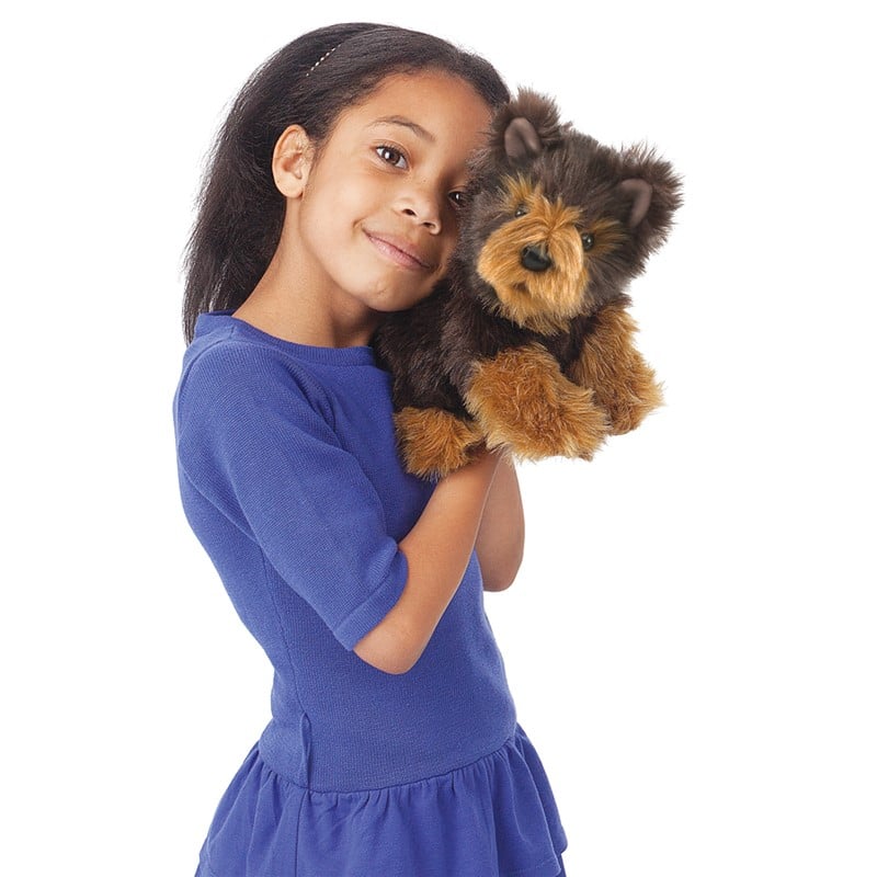 Yorkie Pup Puppet by Folkmanis 2