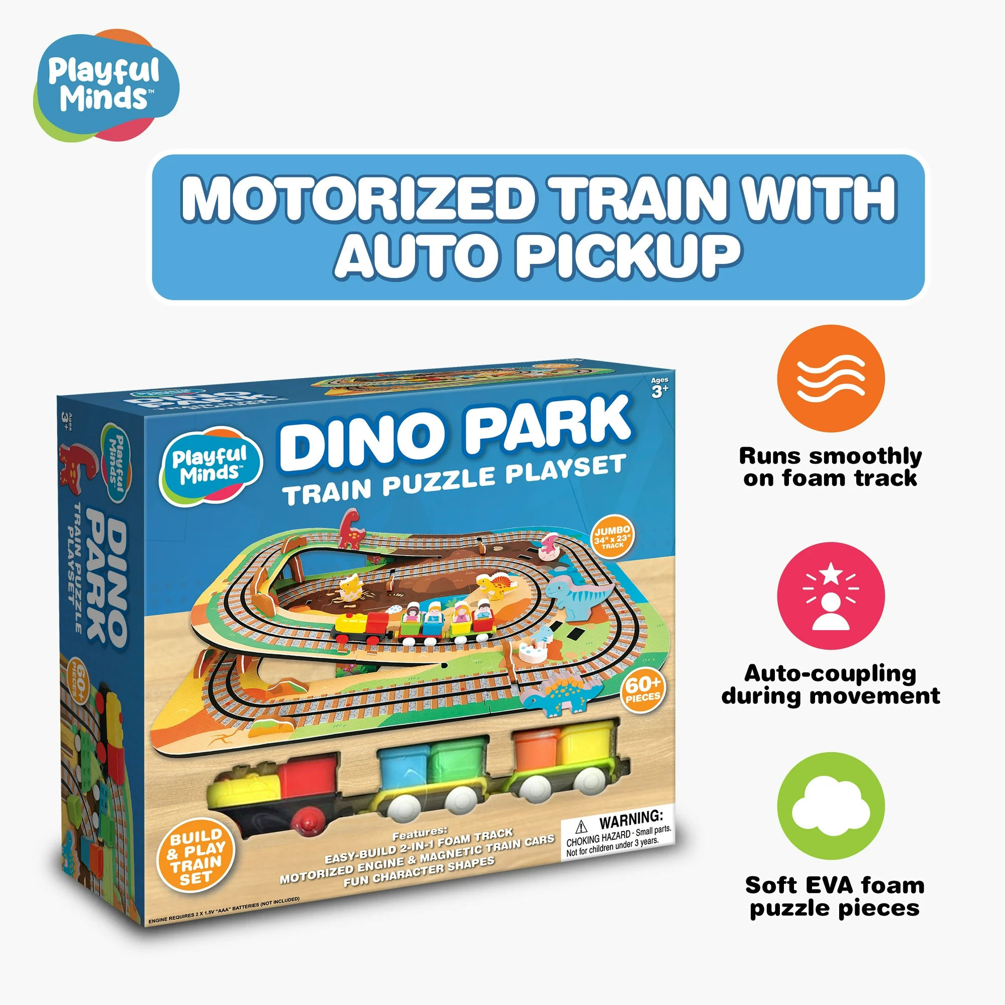 Dino Park Train Puzzle by Thin Air